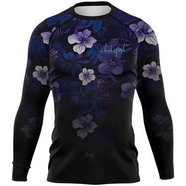 Chokefish™ Long Sleeve Rashguard Floral Men's Shirt-006
